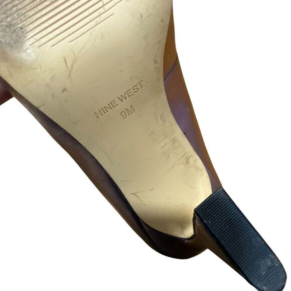 Nine West Trendz Pointy Toe Metallic Lilac Purple Pumps Heels - Picture 10 of 10